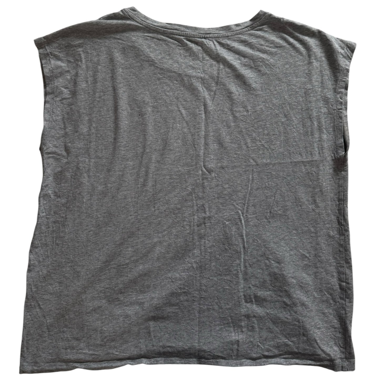 Woman's Large Tommy Hilfiger Grey, Pink and Cream Sleeveless T-Shirt