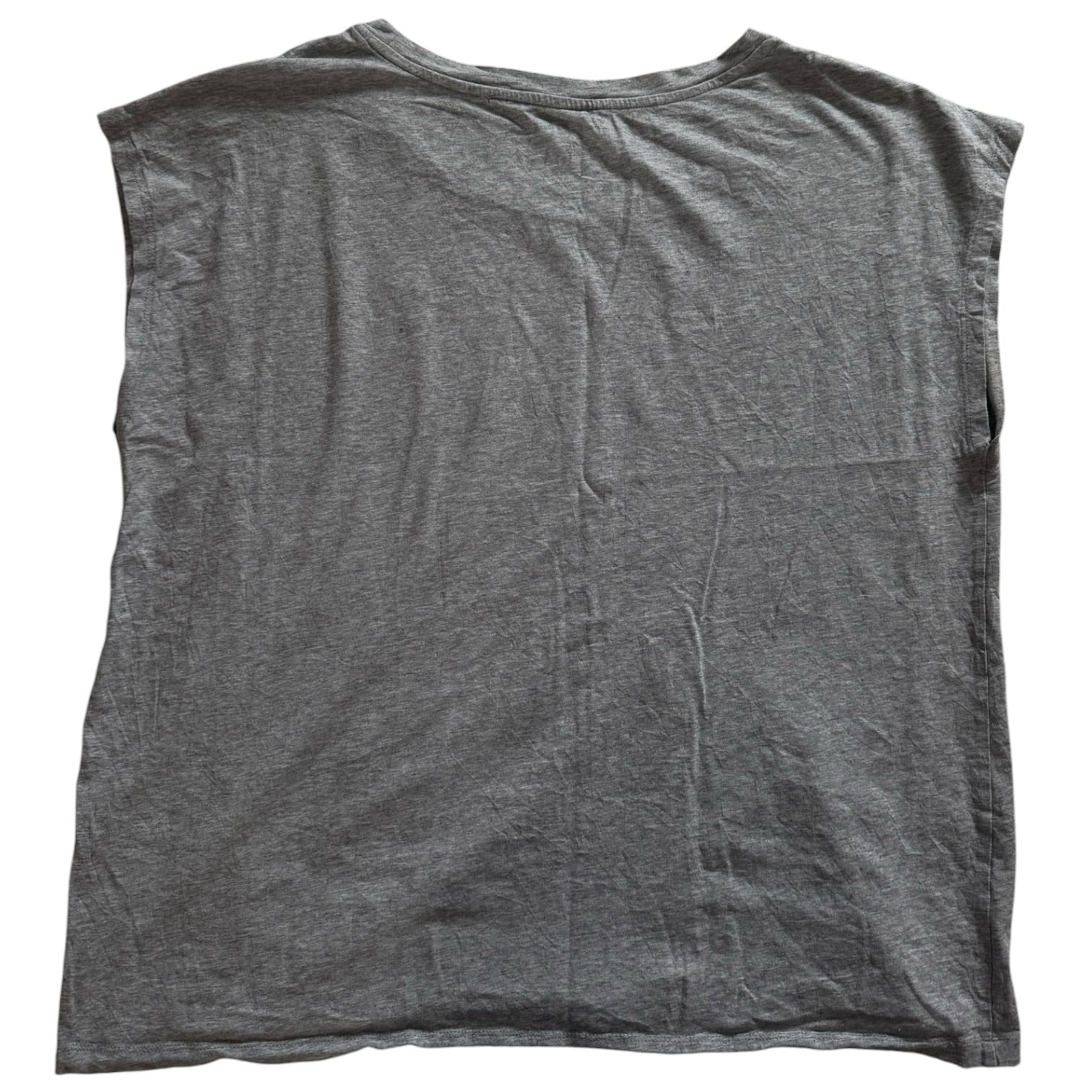 Woman's Large Tommy Hilfiger Grey, Pink and Cream Sleeveless T-Shirt