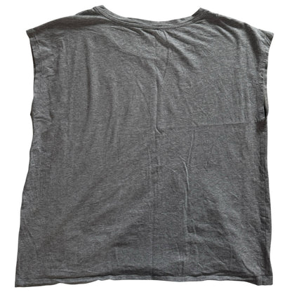 Woman's Large Tommy Hilfiger Grey, Pink and Cream Sleeveless T-Shirt