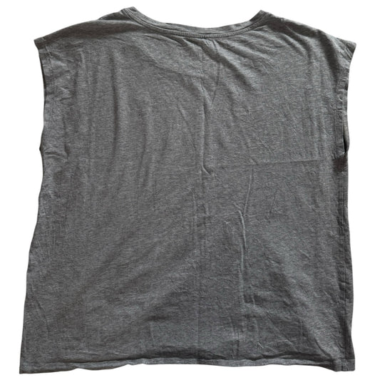 Woman's Large Tommy Hilfiger Grey, Pink and Cream Sleeveless T-Shirt