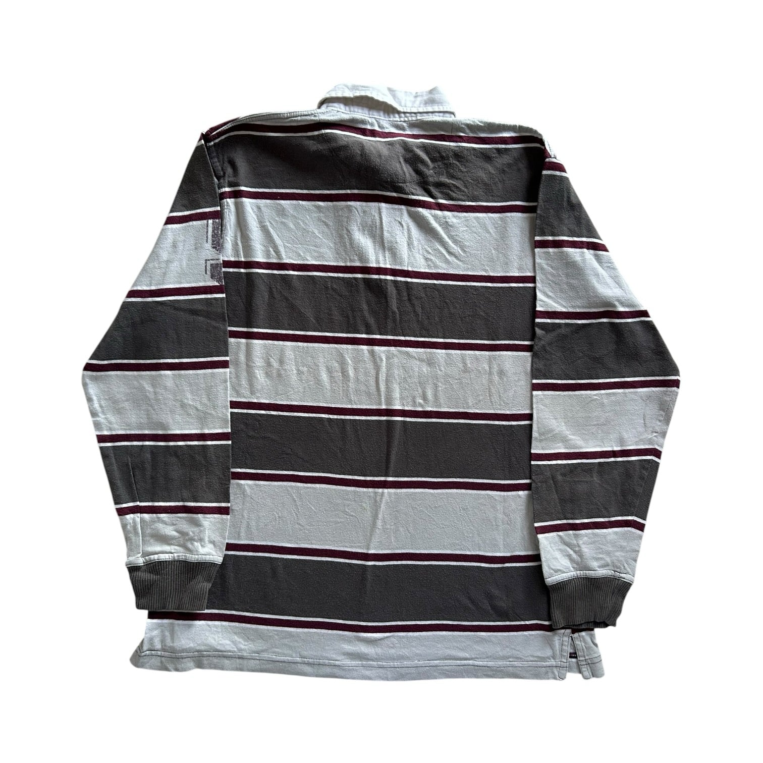 Medium Tex White and Brown Rugby Shirt