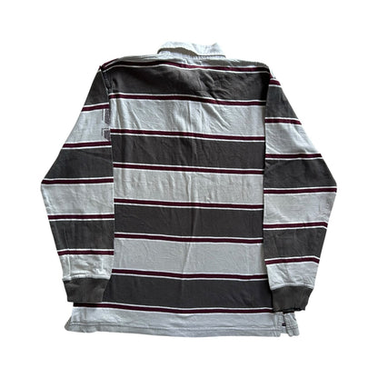 Medium Tex White and Brown Rugby Shirt