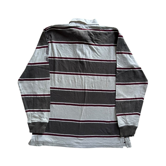 Medium Tex White and Brown Rugby Shirt