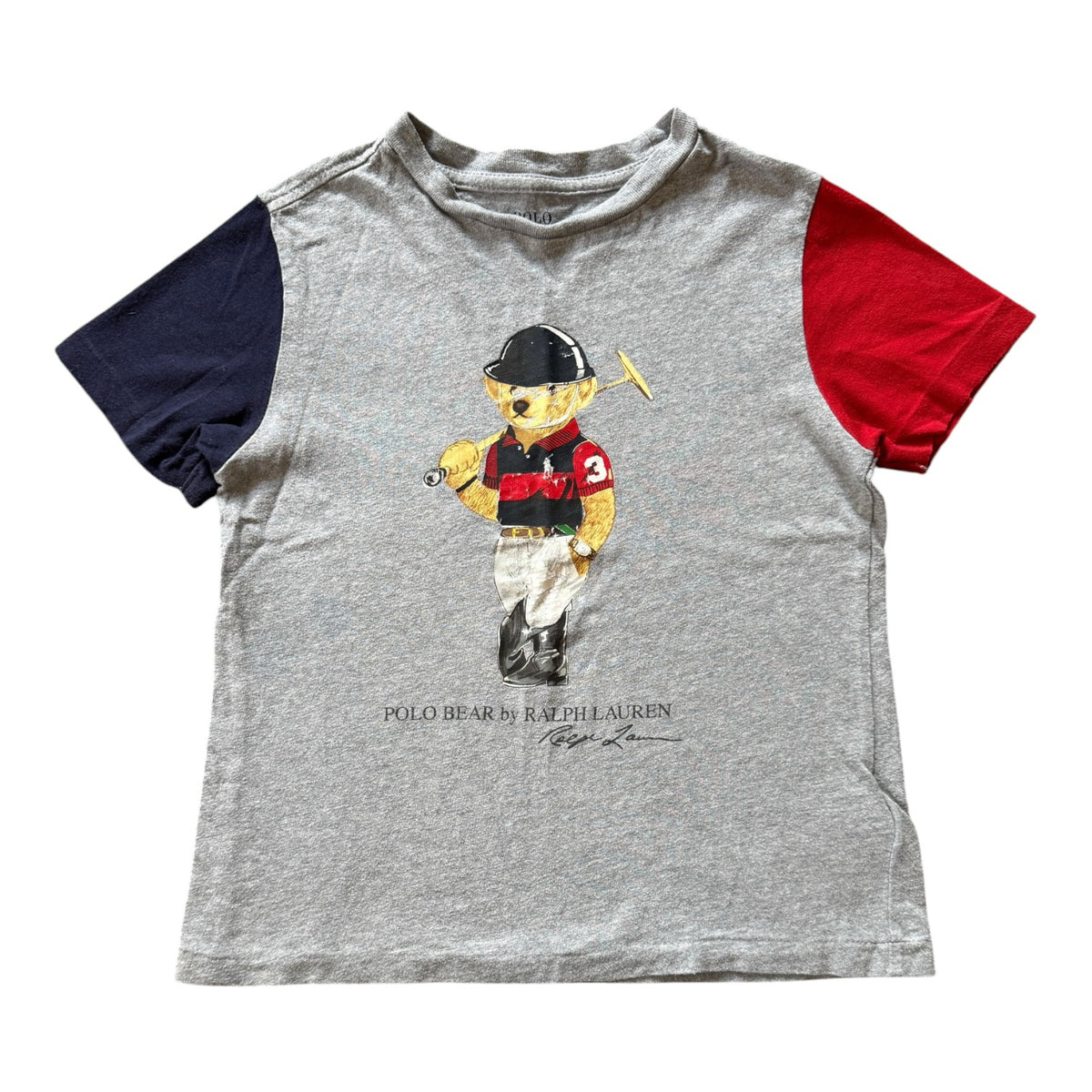 Aged 5 Ralph Lauren Grey Polo Bear T-Shirt