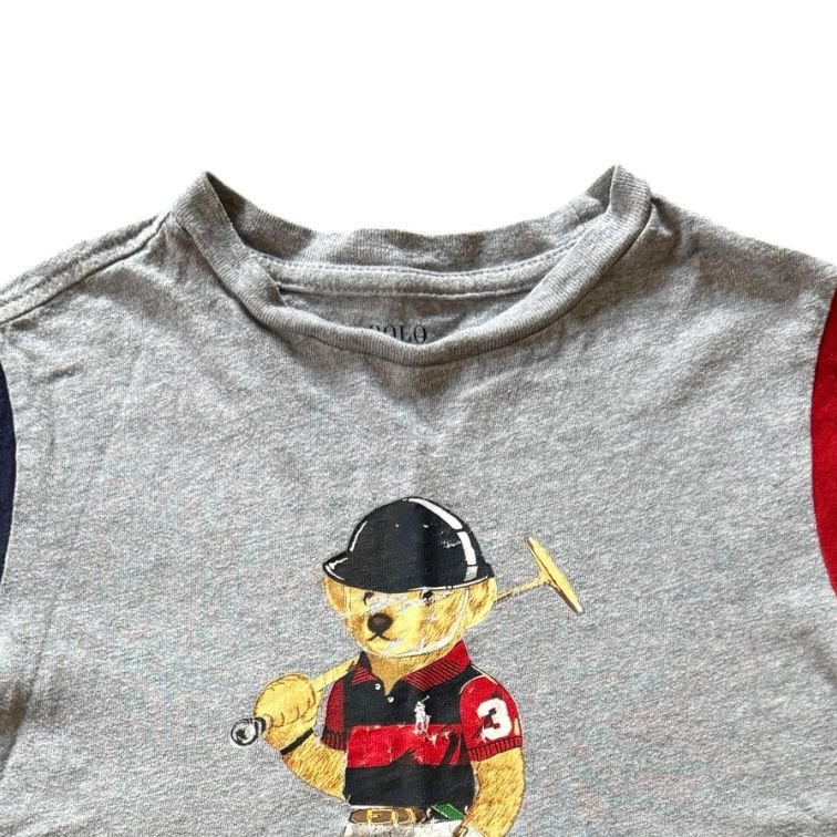 Aged 5 Ralph Lauren Grey Polo Bear T-Shirt