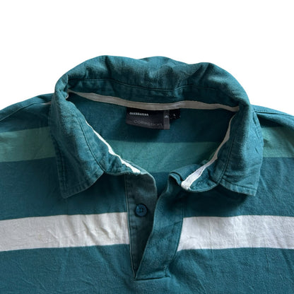 Large Quebramar Blue and White Striped Rugby Shirt