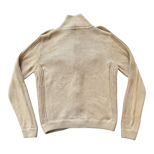 Woman's Large Ralph Lauren Beige Military Style Cardigan
