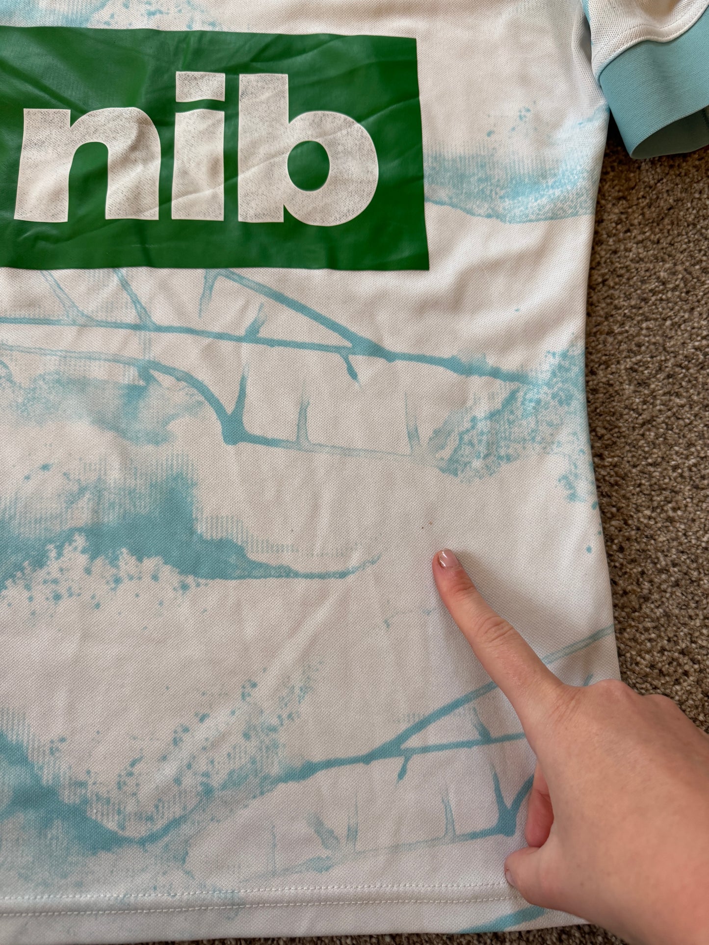 Small Adidas White Auckland Blues Rugby Shirt