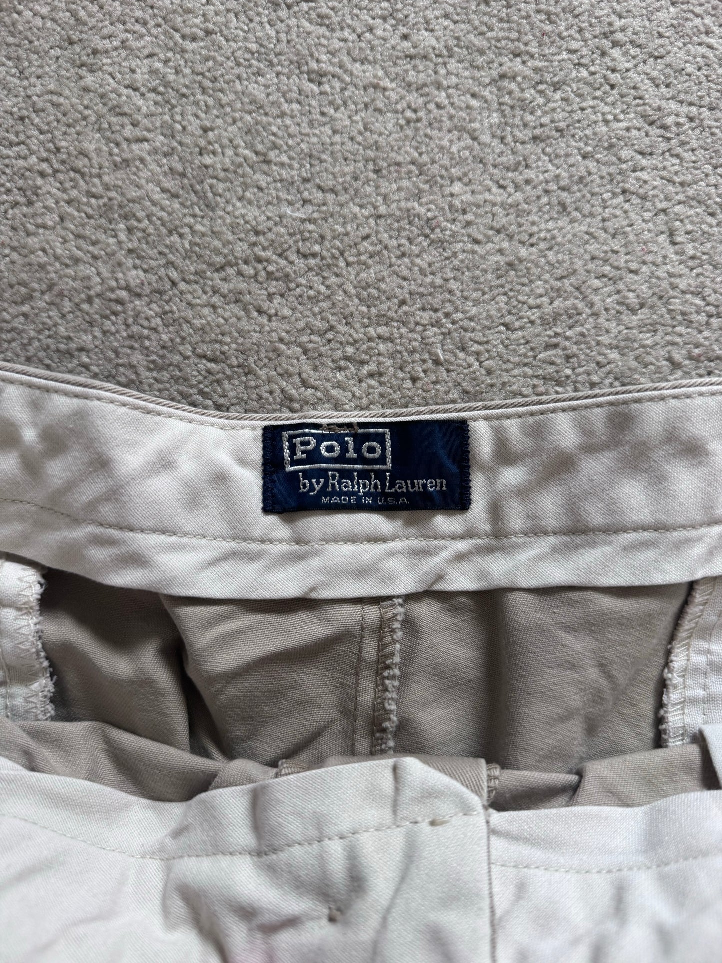 40" Ralph Lauren Beige Grey Shorts