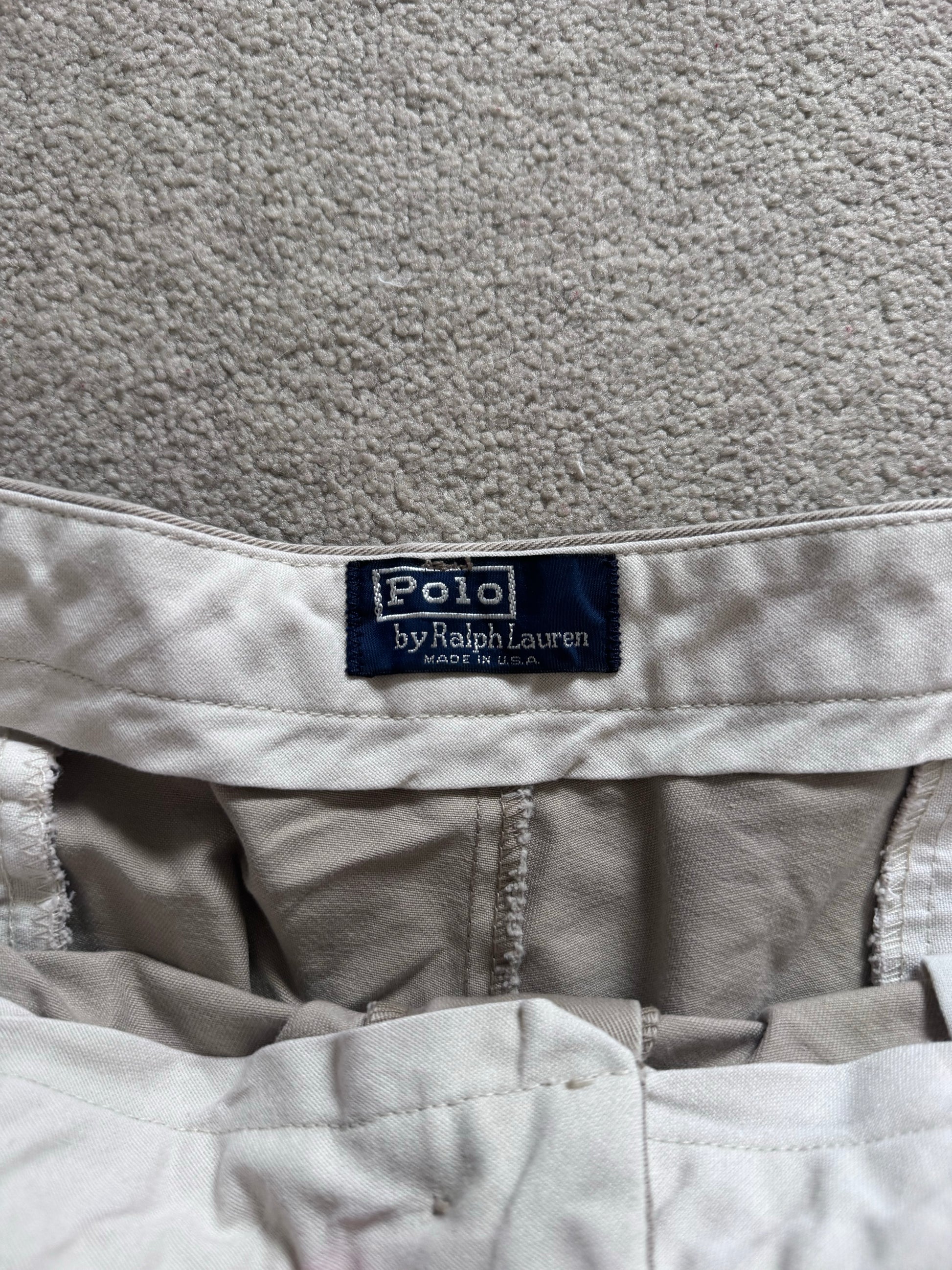 40" Ralph Lauren Beige Grey Shorts