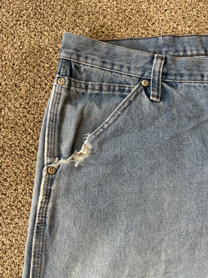 38/30 Wrangler Carpenter Denim Blue Jeans
