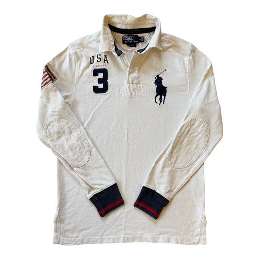 Small Ralph Lauren White USA Rugby Shirt