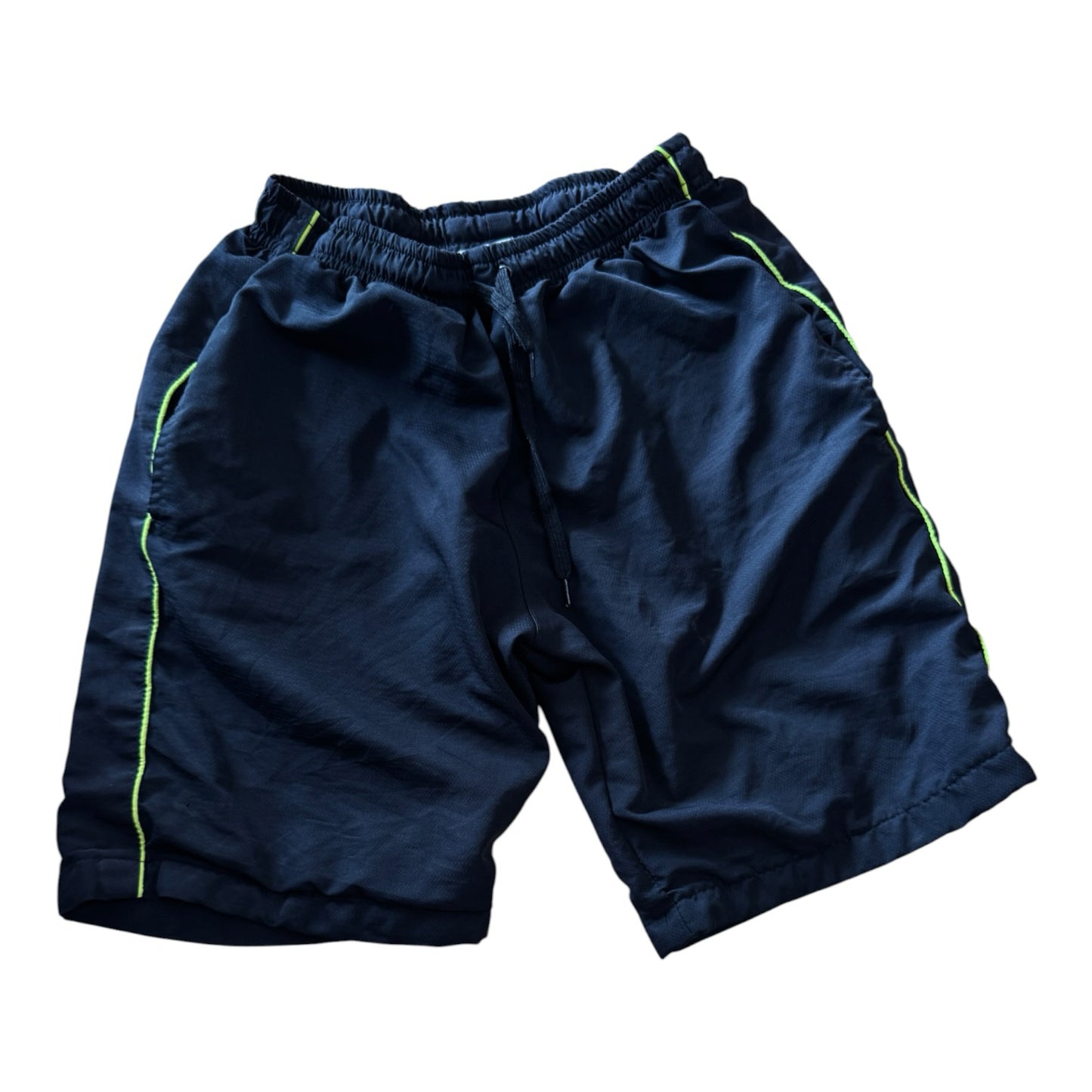 Medium Lacoste Black and Yellow Shorts