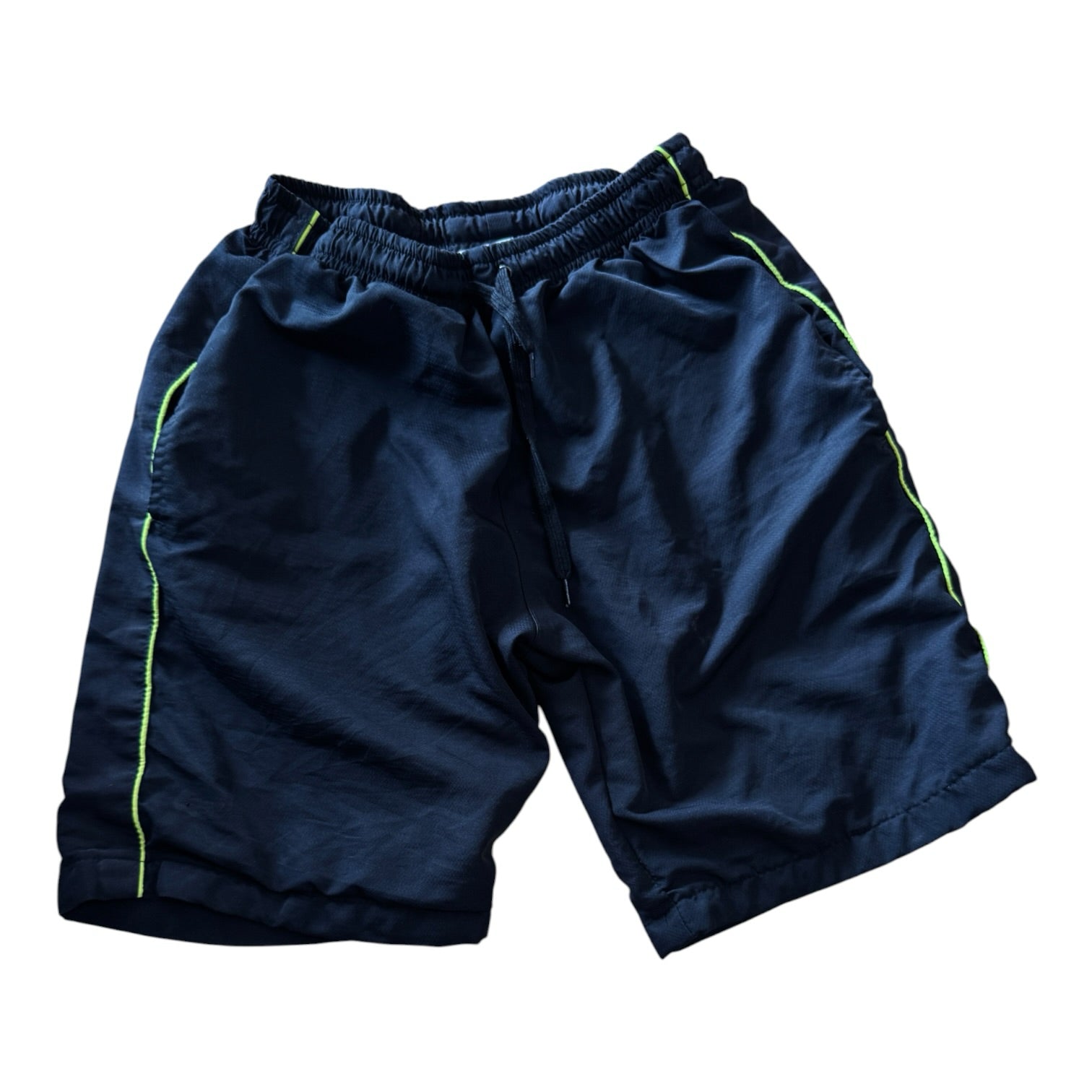 Medium Lacoste Black and Yellow Shorts