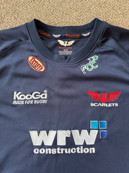 Extra large Kooga Scarlets Navy Rugby Shirt