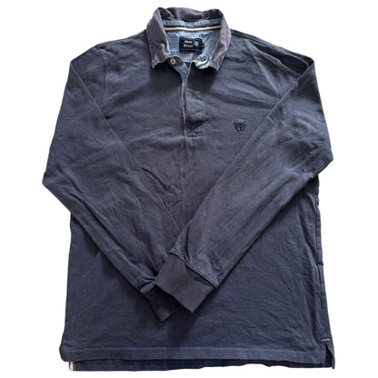 Medium Blue River Washed Blue Rugby Shirt