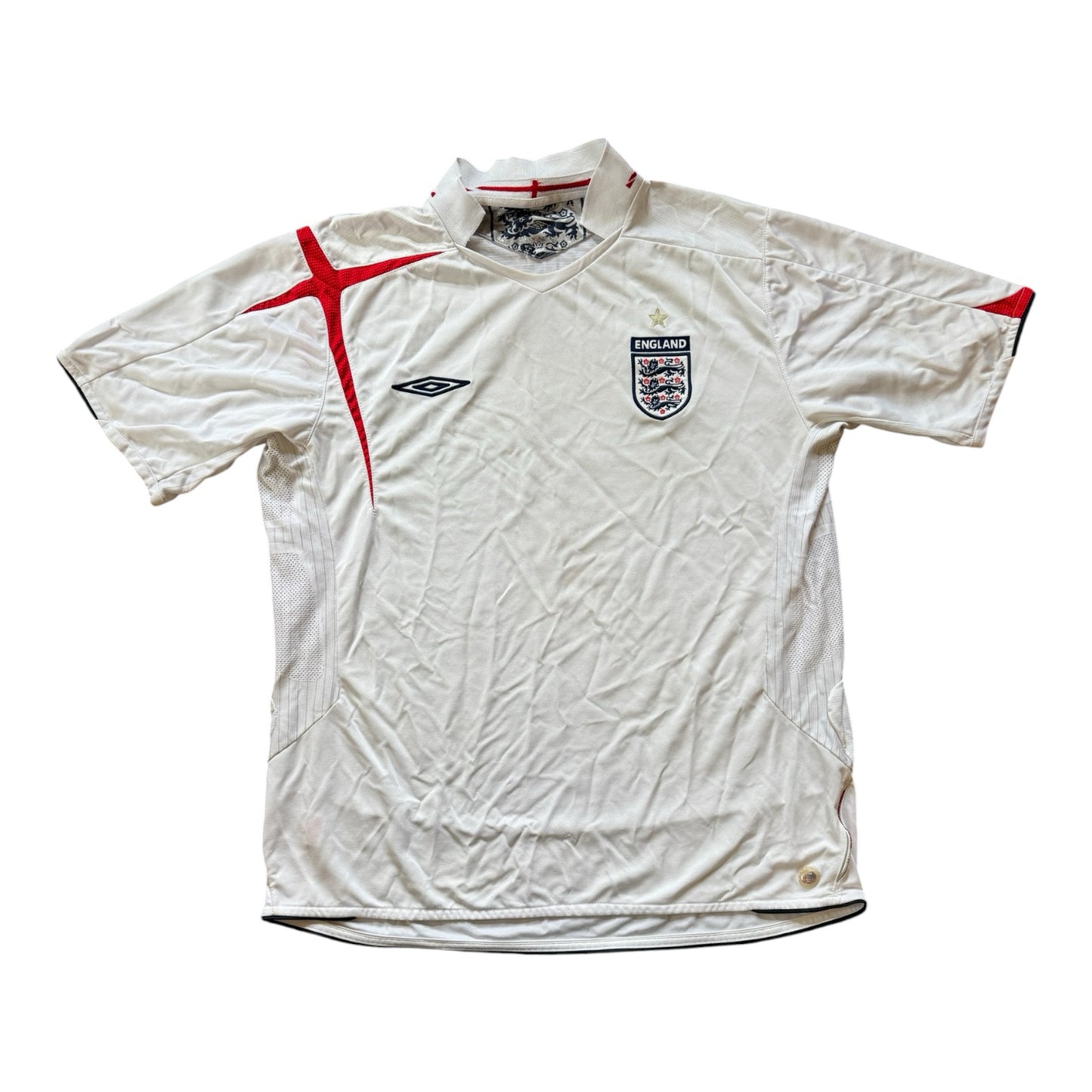 2006 Extra large Umbro White England Football Shirt