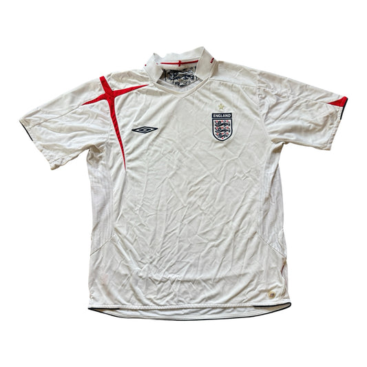 2006 Extra large Umbro White England Football Shirt