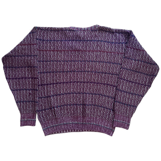 Medium Colours Purple Funky Knit Jumper
