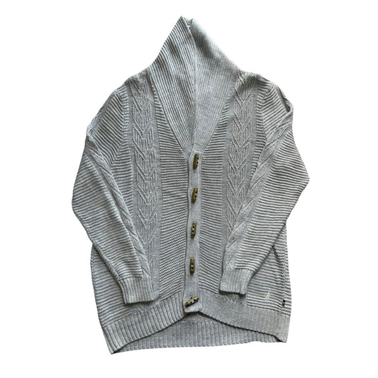 Medium Nautica Grey Shawl Neck Cardigan