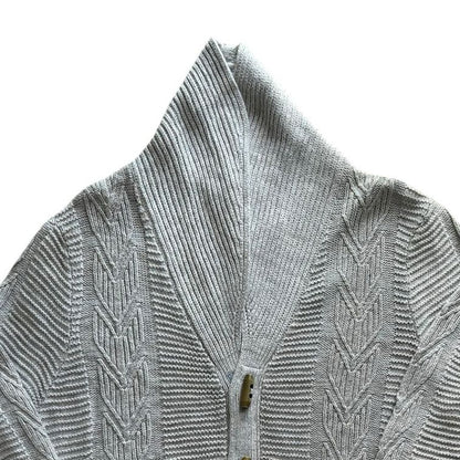 Medium Nautica Grey Shawl Neck Cardigan