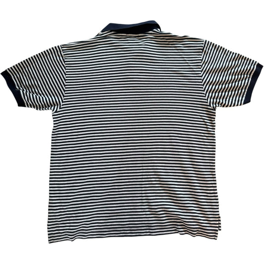Extra large Nautica Navy and White Polo Shirt