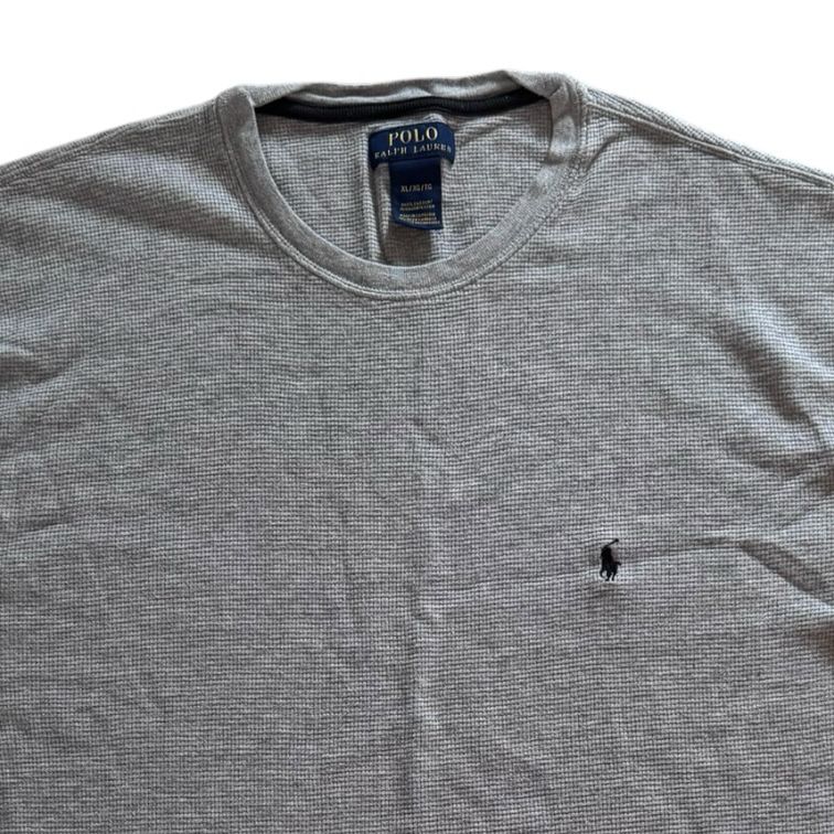 Extra large Ralph Lauren Grey Waffle Knit T-Shirt