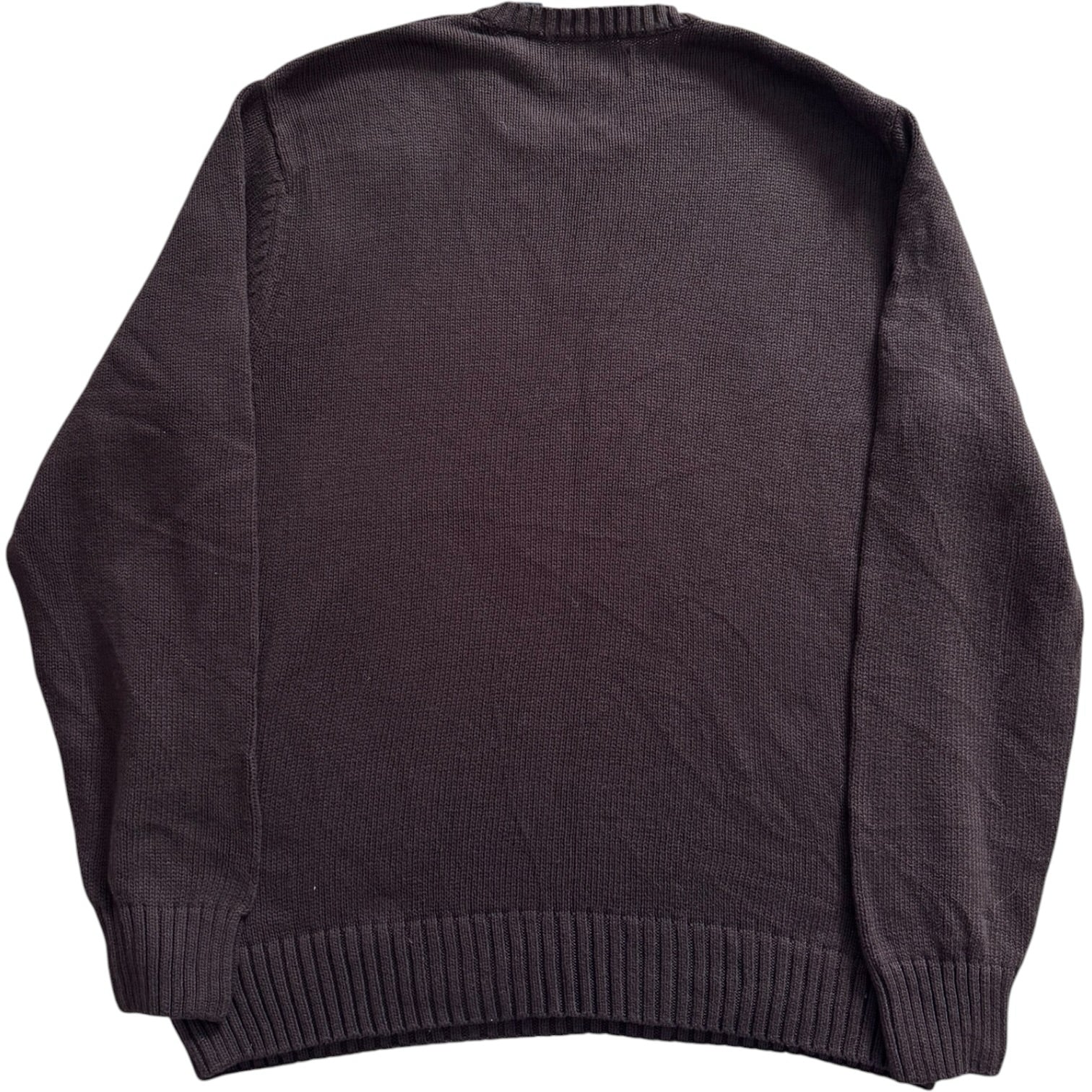 Extra large Chaps Brown Heavy Knitted Jumper