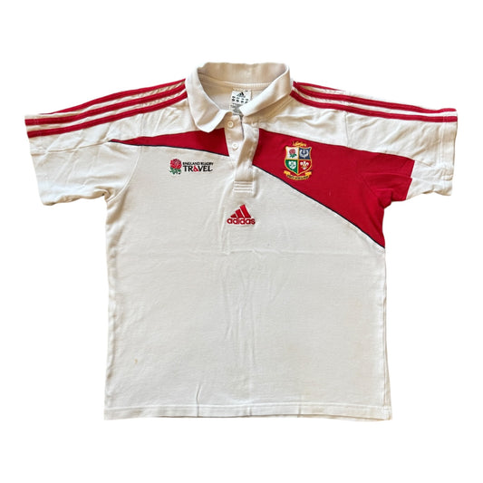 Small Adidas White Lions Rugby Polo Shirt