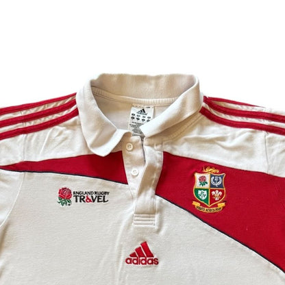 Small Adidas White Lions Rugby Polo Shirt