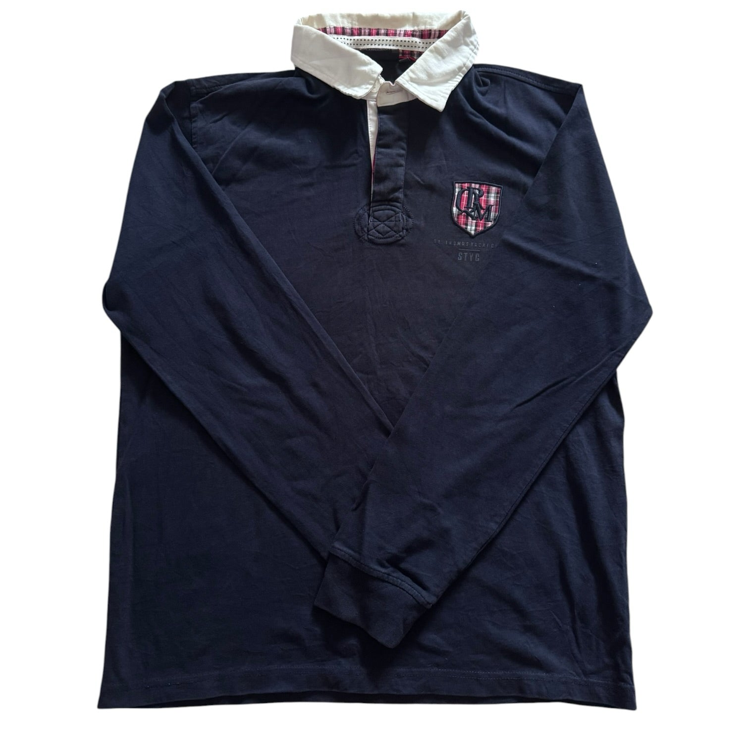 Medium Quebramar Navy St Thomas Yacht Rugby Shirt