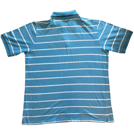 Extra large Chaps Light Blue and White Polo Shirt