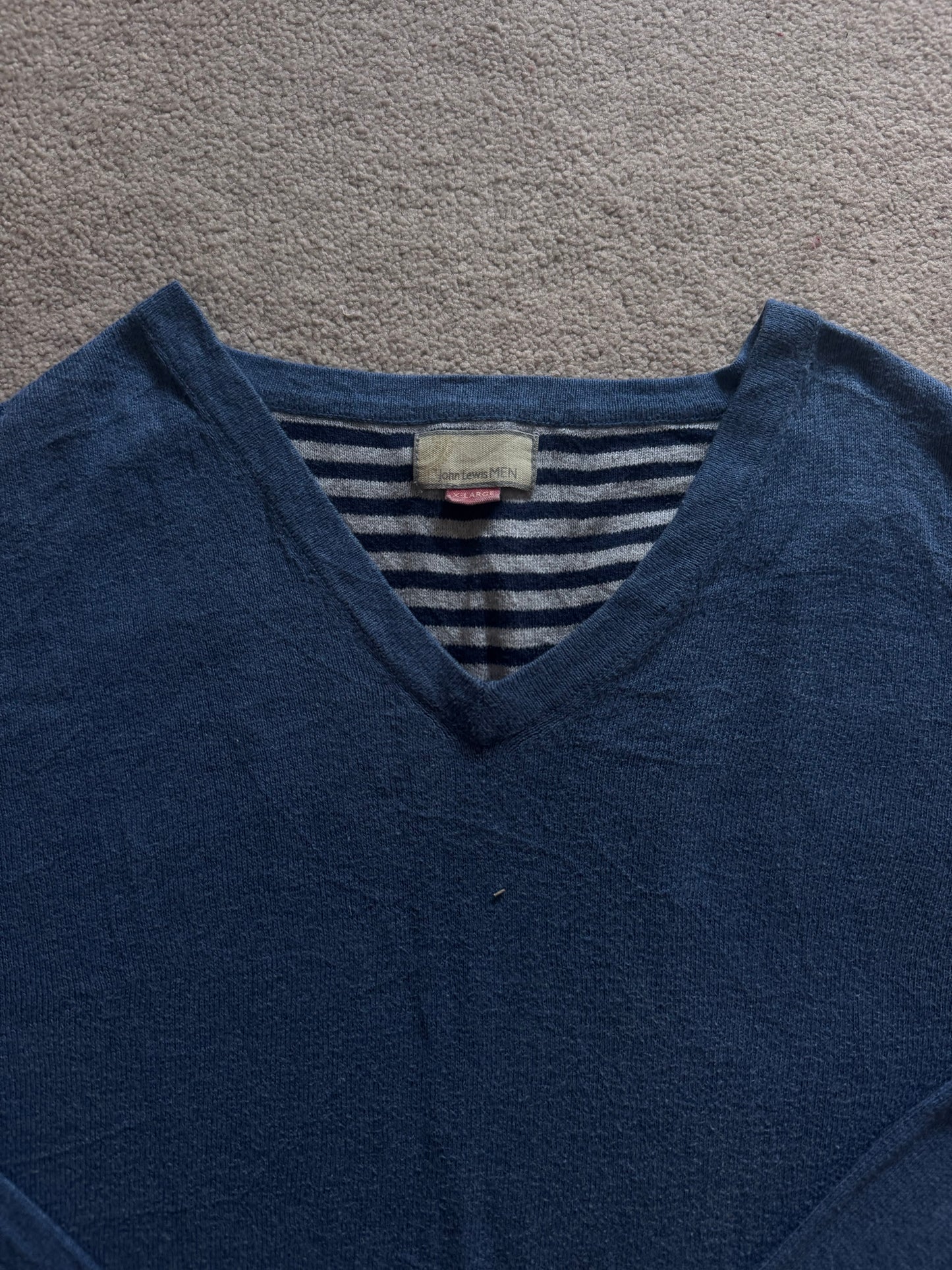 Extra large John Lewis Blue V-Neck Jumper