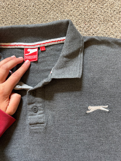 Large Slazenger Grey Polo Shirt