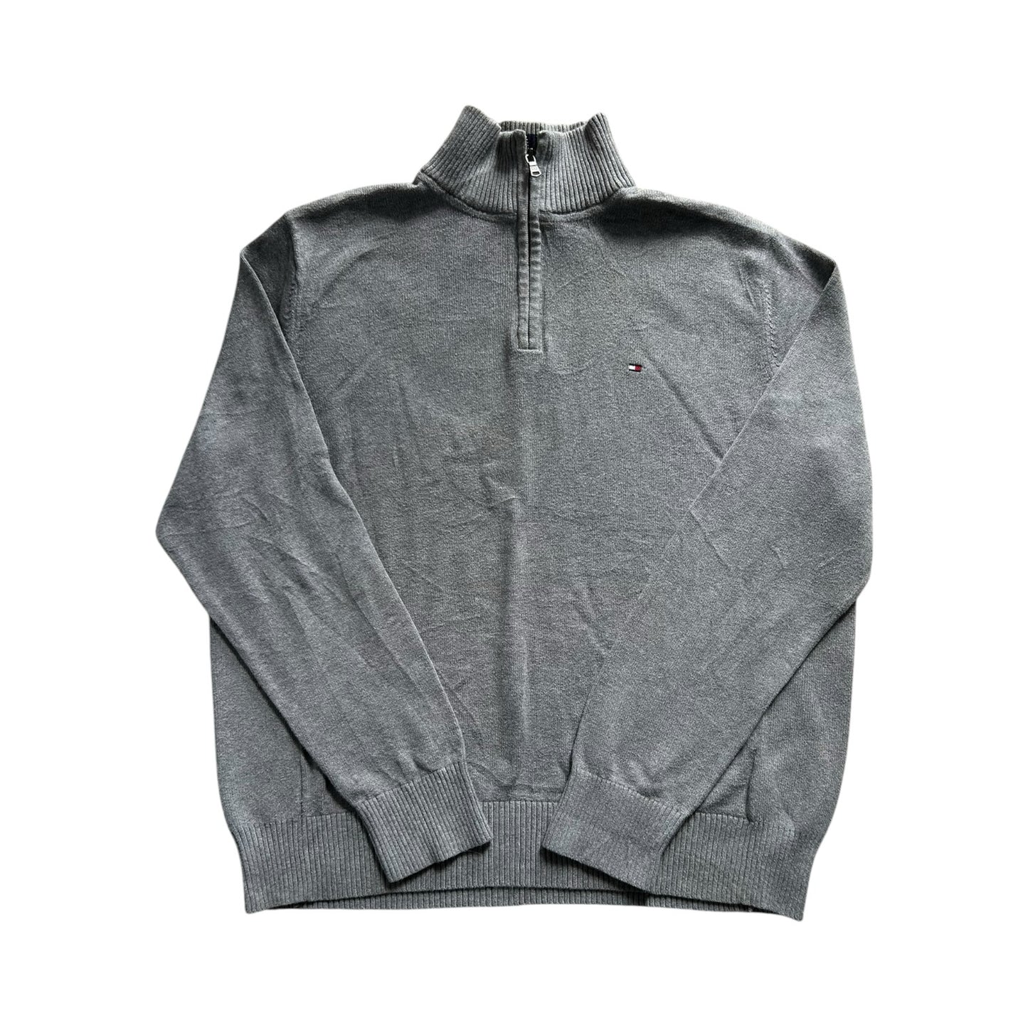 Large Tommy Hilfiger Grey 1/4 Zip