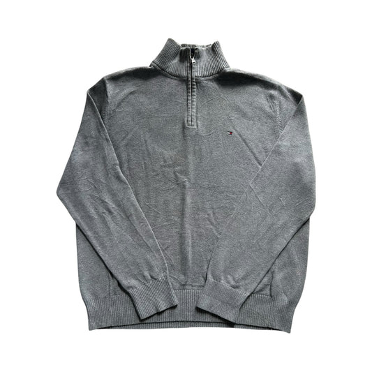 Large Tommy Hilfiger Grey 1/4 Zip