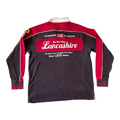Large Kevingston Navy Lancashire GB Rugby Shirt