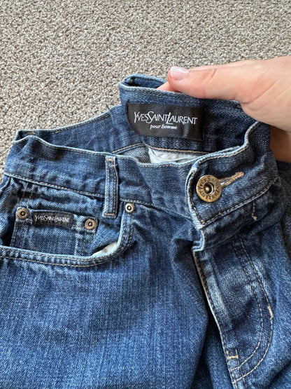 30/32 Yves Saint Laurent Blue Denim Jeans YSL