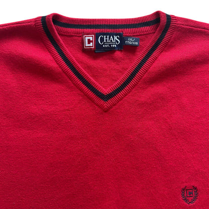 XXL Chaps Red Sweater Vest