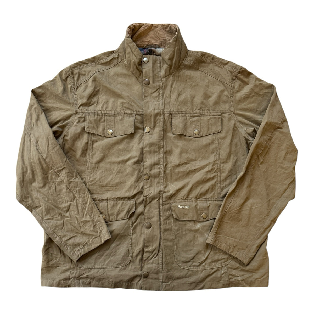 3XL Barbour Tan Light Brown Sanderling Casual Jacket (replaced pockets)