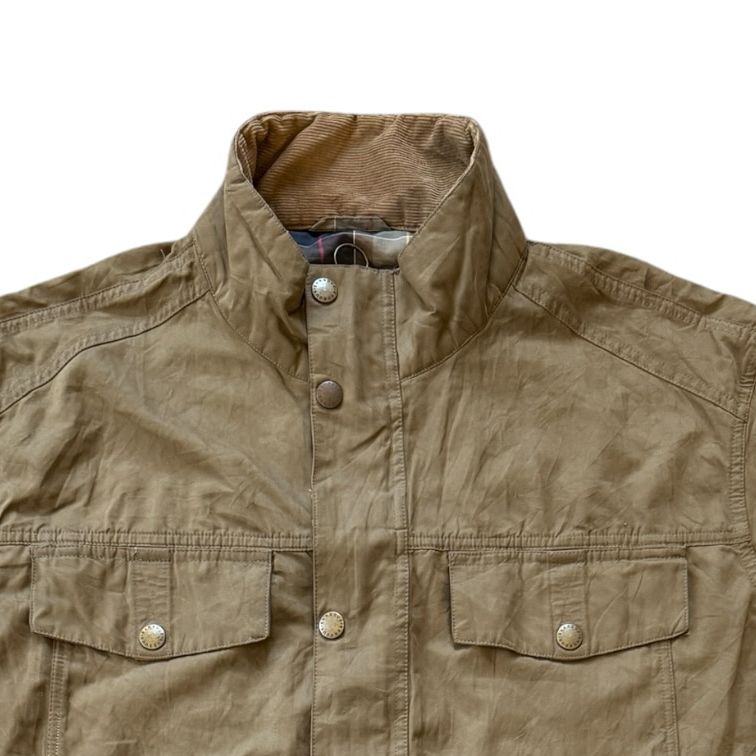 3XL Barbour Tan Light Brown Sanderling Casual Jacket (replaced pockets)