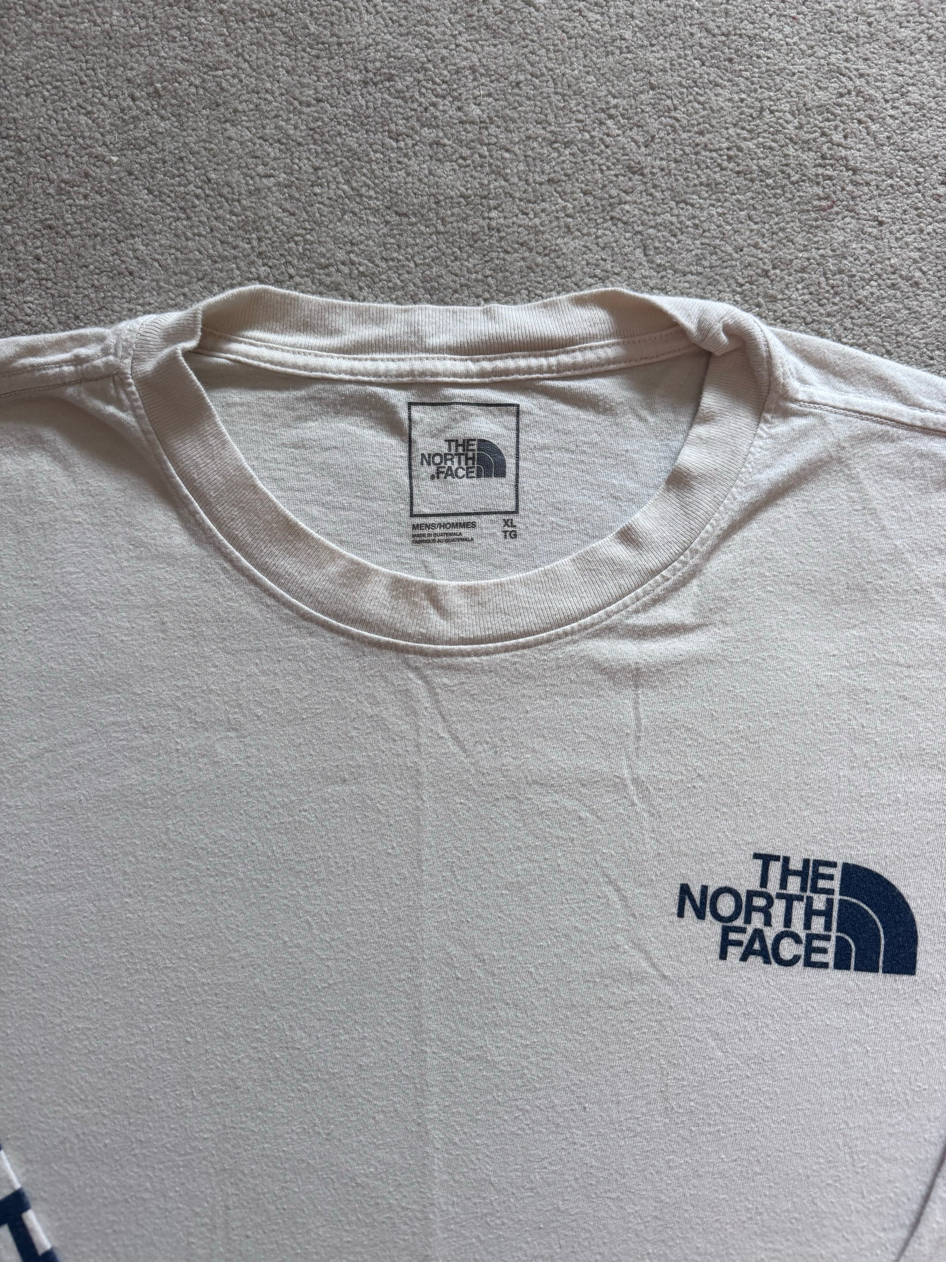 Extra large The North Face White Long Sleeved T-Shirt