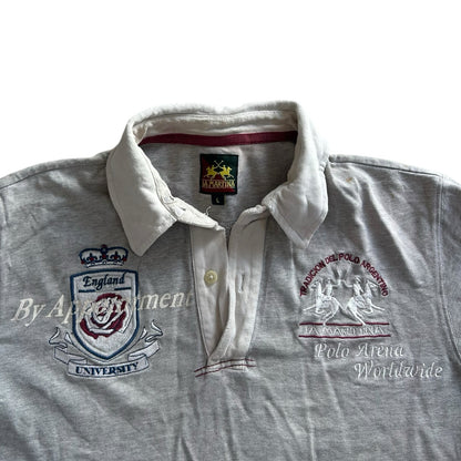 Large La Martina Grey Polo Rugby Shirt