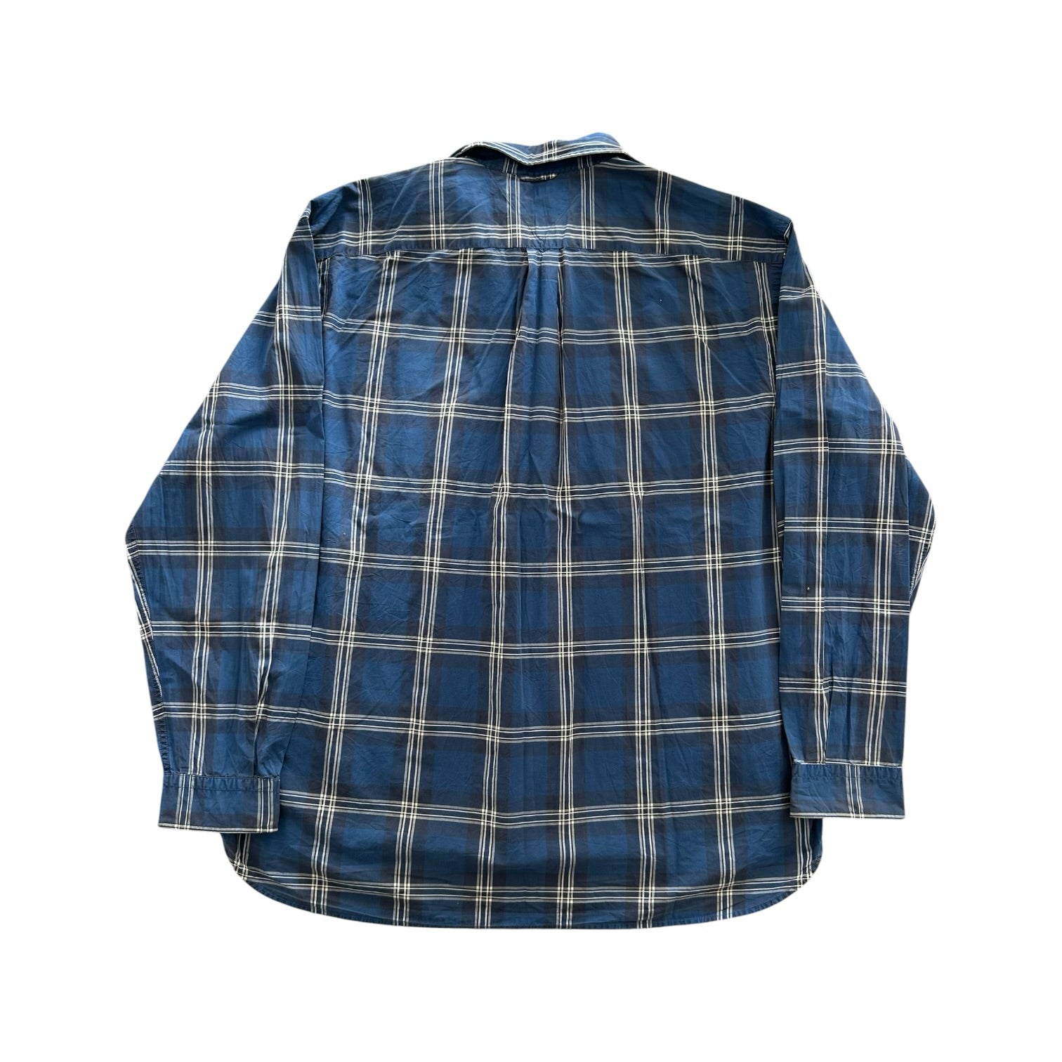 XXL Tommy Hilfiger Blue and Cream Plaid Shirt