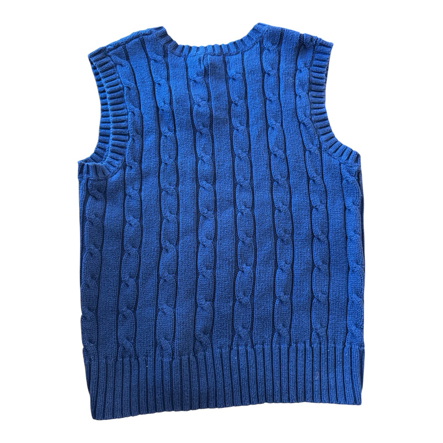 Aged 8 Chaps Navy Cable Knit Sweater Vest