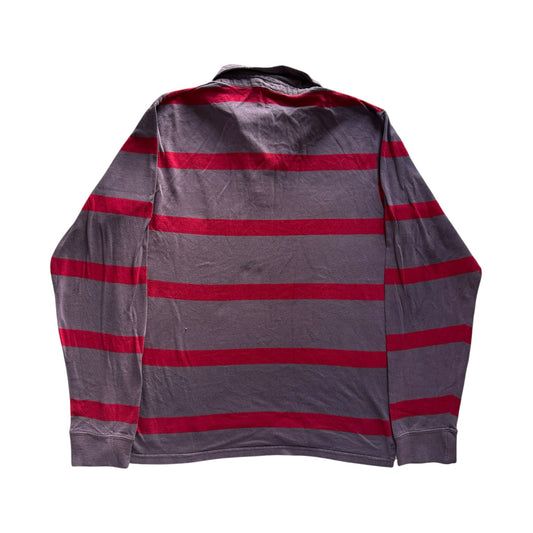 Medium Barred's Red and Faded Purple Rugby Shirt