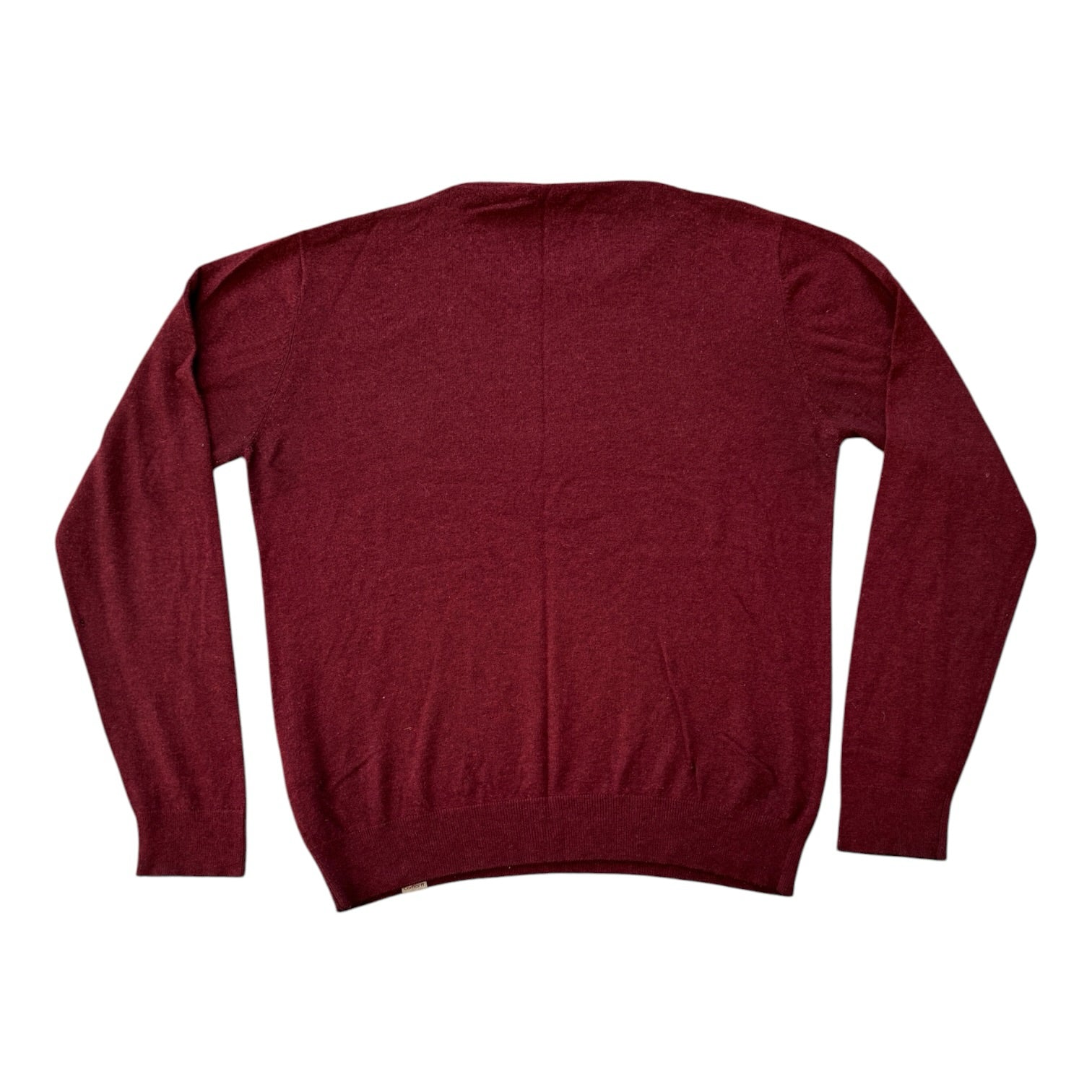 Large Carhartt Burgundy Wool Knitted Jumper