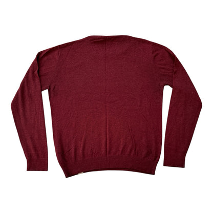 Large Carhartt Burgundy Wool Knitted Jumper