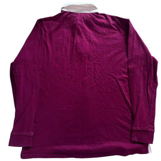 Medium Atlas For Men Deep Red Rugby Shirt