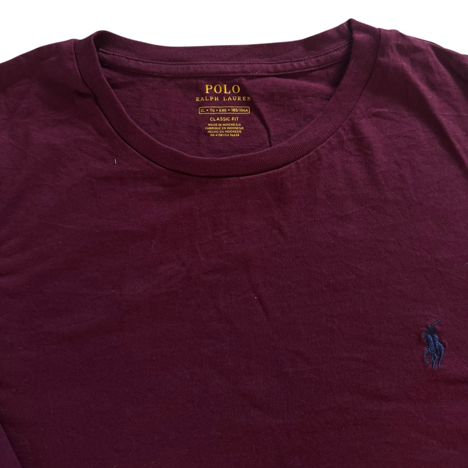 Extra large Ralph Lauren Red Long Sleeved T-Shirt